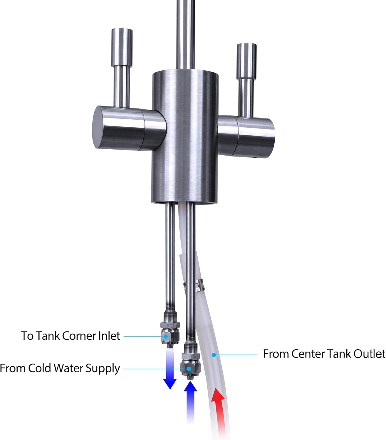 Ready Hot 41-RH-200-F560-CH Instant Hot Water Dispenser System, 2.5 Quarts, Manual Dial Dual Lever Hot and Cold Water Faucet Polished Chrome16 Ready Hot 41-RH-200-F560-CH Instant Hot Water Dispenser System, 2.5 Quarts, Manual Dial Dual Lever Hot and Cold Water Faucet Polished Chrome
