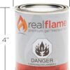 Real Flame Gel Fuel Cans - 24-Pack - Gelled Isopropyl Alcohol for Indoor or Outdoor Fireplaces