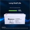 Renogy Deep Cycle AGM Battery 12 Volt 200Ah, 3% Self-Discharge Rate, 2000A Max Discharge Current, Safe Charge Most Home Appliances for RV, Camping, Cabin, Marine and Off-Grid System, Maintenance-Free