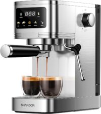 SHARDOR CM1661 Espresso Machine 20 Bar, Professional Espresso Machine with Milk Frother and Touchscreen