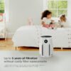 Shark Air Purifier for Home, NeverChange, for Large Room, Bedroom, Home Office, HEPA-Exceeding Filter, Captures Pollutants, Pet Dander, Dust, Odor, Smoke, and More, HP153, White Shark Air Purifier for Home, NeverChange, for Large Room, Bedroom, Home Office, HEPA-Exceeding Filter, Captures Pollutants, Pet Dander, Dust, Odor, Smoke, and More, HP153, White