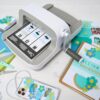 Sizzix Big Shot Machine with Starter Kit, 6" Die-Cutting and Embossing Machine with Cutting Dies, Embossing Folder and Cardstock