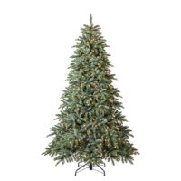 Tree Classics by Balsam Hill Deluxe Noble Fir 7-ft Fir Pre-lit Artificial Christmas Tree with White LED Lights