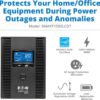 Tripp Lite SMART1500LCDT 1500VA 900W UPS Battery Back Up, AVR, LCD Display, Line-Interactive, 10 Outlets, 120V, USB, Tel & Coax Protection, 3 Year Warranty & Dollar 250,000 Insurance Black