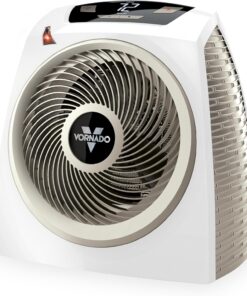 Vornado AVH10 (2025) Space Heater for Home, Fan Only Option, Digital Display with Adjustable Thermostat, Advanced Safety Features, Auto Climate Control, Whole Room Electric Heater for Indoors, White