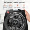 Vornado TAVH10 (2025) Space Heater with Remote for Home, Fan Only Option, Digital Display with Adjustable Thermostat, Advanced Safety Features, Timer, Auto Climate Control, Heater for Bedroom, Black