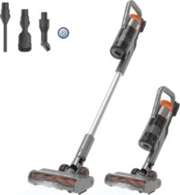 WORX 20V PowerShare Cordless Stick Vacuum WX038L.9, Powerful Cordless Vacuum Cleaner 25Kpa High Suction for Pet Hair, Lightweight Handheld Vacuum Cleans Floors Carpet Car – Tool Only