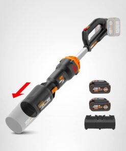 WORX Nitro WG585 40V Cordless Leaf Blower, Electric Blower with 620CFM & 165MPH, Blowers for Lawn Care with Brushless Motor & 3 Speed Control, 2 Batteries & Charger Included WORX Nitro WG585 40V Cordless Leaf Blower, Electric Blower with 620CFM & 165MPH, Blowers for Lawn Care with Brushless Motor & 3 Speed Control, 2 Batteries & Charger Included