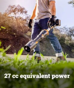 WORX Nitro WG585 40V Cordless Leaf Blower, Electric Blower with 620CFM & 165MPH, Blowers for Lawn Care with Brushless Motor & 3 Speed Control, 2 Batteries & Charger Included WORX Nitro WG585 40V Cordless Leaf Blower, Electric Blower with 620CFM & 165MPH, Blowers for Lawn Care with Brushless Motor & 3 Speed Control, 2 Batteries & Charger Included