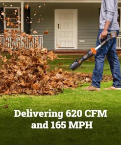 WORX Nitro WG585 40V Cordless Leaf Blower, Electric Blower with 620CFM & 165MPH, Blowers for Lawn Care with Brushless Motor & 3 Speed Control, 2 Batteries & Charger Included WORX Nitro WG585 40V Cordless Leaf Blower, Electric Blower with 620CFM & 165MPH, Blowers for Lawn Care with Brushless Motor & 3 Speed Control, 2 Batteries & Charger Included