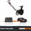 Worx 40V 20" Cordless Snow Blower Power Share with Brushless Motor - WG471 (Batteries & Charger Included) Worx 40V 20" Cordless Snow Blower Power Share with Brushless Motor - WG471 (Batteries & Charger Included)