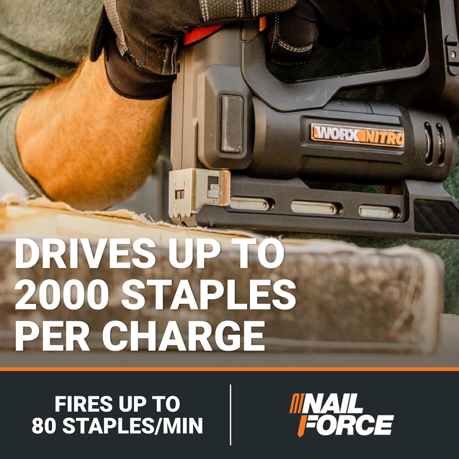 Worx Nitro WX843L 20V Power Share 3 8 Cordless Crown Stapler1 Worx Nitro WX843L 20V Power Share 3/8" Cordless Crown Stapler