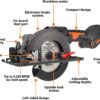 Worx WX531L 20V WORXSAW 4.5" Cordless Compact Circular Saw Worx WX531L 20V WORXSAW 4.5" Cordless Compact Circular Saw