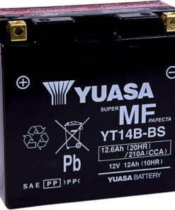 Yuasa YUAM624B4 YT14B-BS Maintenance Free AGM Battery with Acid pack