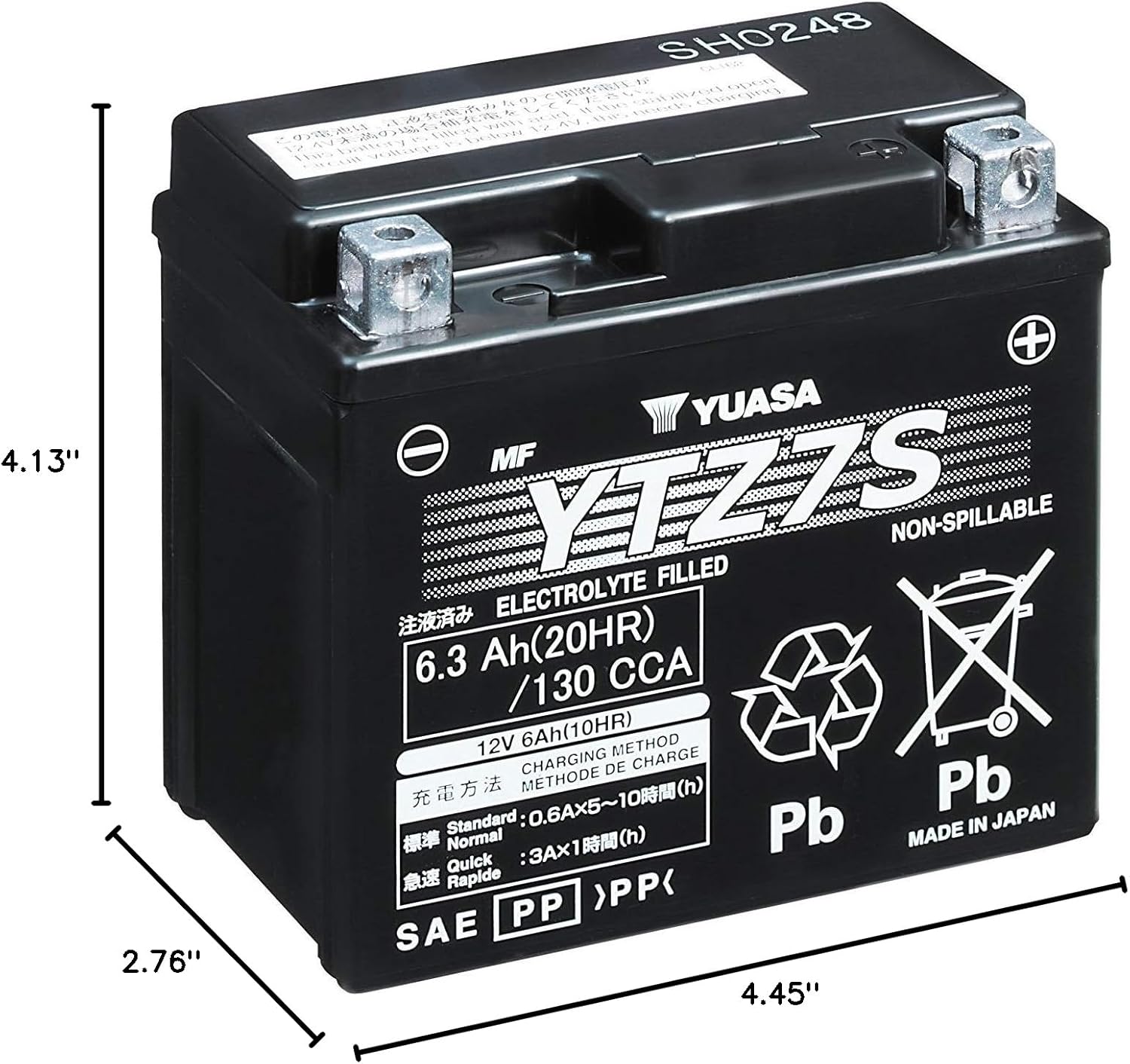Yuasa YUAM727ZS YTZ7S Factory Activated YTZ High Performance AGM Battery Yuasa YUAM727ZS YTZ7S Factory Activated YTZ High Performance AGM Battery - Image 8