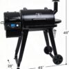 Z GRILLS ZPG-450A Wood Pellet Grill & Smoker with PID V2.1 Controller, 459 Sq in Cook Area, Meat Probe, Foldable Shelf, 8 in 1 BBQ Grill Outdoor Auto Temperature Control, Black