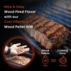 Z GRILLS ZPG-450A Wood Pellet Grill & Smoker with PID V2.1 Controller, 459 Sq in Cook Area, Meat Probe, Foldable Shelf, 8 in 1 BBQ Grill Outdoor Auto Temperature Control, Black