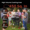 Z GRILLS ZPG-450A Wood Pellet Grill & Smoker with PID V2.1 Controller, 459 Sq in Cook Area, Meat Probe, Foldable Shelf, 8 in 1 BBQ Grill Outdoor Auto Temperature Control, Black