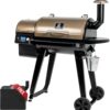 Z GRILLS ZPG-450A2 Wood Pellet Grill & Smoker, PID V2.1 Controller, 459 Sq in Cook Area, Foldable Shelf, Meat Probe, Rain Cover, 8 in 1 BBQ Grill Outdoor Auto Temperature Control, Bronze