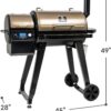 Z GRILLS ZPG-450A2 Wood Pellet Grill & Smoker, PID V2.1 Controller, 459 Sq in Cook Area, Foldable Shelf, Meat Probe, Rain Cover, 8 in 1 BBQ Grill Outdoor Auto Temperature Control, Bronze