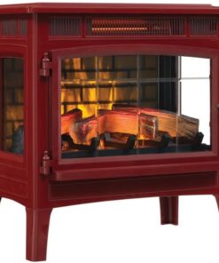 duraflame Freestanding Electric Fireplace Stove Heater with 3D Flame Effect for 1,000 Sq. Ft. Cinnamon