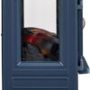 duraflame Freestanding Electric Fireplace Stove Heater with 3D Flame Effect for 1,000 Sq. Ft. Room, Navy