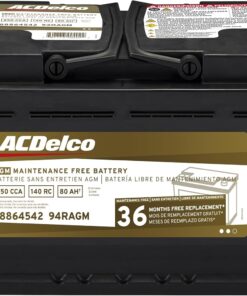 ACDelco Gold 94RAGM (88864542) 36 Month Warranty AGM BCI Group 94R Battery
