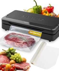 Anova Culinary Precision Vacuum Sealer Pro, Includes Large Bag Roll (19ft), Wet & Dry Dual Food Vacuum Sealer Machine for Sous Vide and Long-Term Storage, 2-Year Warranty