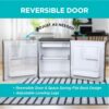 BLACK+DECKER 1.7 Cu. Ft. Compact Refrigerator, ENERGY STAR Certified, Single Door Mini Fridge with Chiller Compartment, Personal Fridge for Home or Dorm Room, R600a Refrigerant, BCRK17B, Black