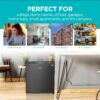 BLACK+DECKER 1.7 Cu. Ft. Compact Refrigerator, ENERGY STAR Certified, Single Door Mini Fridge with Chiller Compartment, Personal Fridge for Home or Dorm Room, R600a Refrigerant, BCRK17B, Black