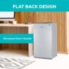 BLACK+DECKER 3.2 Cu. Ft. Compact Refrigerator, ENERGY STAR Small Refrigerator, Single Door Mini Fridge with Chiller Compartment, Personal Fridge for Home or Dorm Room, BCRK32V, Stainless Look