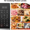 BLACK+DECKER 5-in-1 Microwave Oven with Air Fry, Combi, Bake, Roast, and Convection Cooking, 0.9 cu. ft. Countertop Microwave, Stainless Steel, 900 Watts, Child-Lock, ES9P032NA