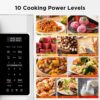 BLACK+DECKER Over the Range Microwave Oven with Vent and One-Touch Auto Cooking, 1.7 cu. ft. OTR Over Stove Microwave, White, 1000 Watts, EM044K6CF-WH