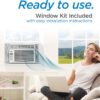 BLACK+DECKER Window Air Conditioner 12000 BTU, AC Window Unit Cools Up to 550 Square Feet, Window AC Unit with Remote Control, 3 Cooling Speeds and Fan Only Function, BD12WT6, White BLACK+DECKER Window Air Conditioner 12000 BTU, AC Window Unit Cools Up to 550 Square Feet, Window AC Unit with Remote Control, 3 Cooling Speeds and Fan Only Function, BD12WT6, White