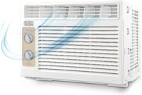 BLACK+DECKER Window Air Conditioner 5000 BTU, AC Window Unit Cools Up to 150 Square Feet, Window AC Unit with Mechanical Controls, Manual Fan Only and Cool Settings, BD05MWT6, White