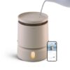 BLUEAIR Room Humidifier - DreamWell - 48Hr Top-Fill Mist-Free InvisibleMist Technology Aroma Stone for Essential Oils and Soothing Mood Lighting - Quiet Operation for Bedroom and Home Use, Beige