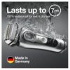 Braun Electric Razor for Men With Precision Beard Trimmer, Rechargeable, Wet & Dry Foil Shaver, Clean & Charge Station & Travel Case, Silver, 3 Piece Set Braun Electric Razor for Men With Precision Beard Trimmer, Rechargeable, Wet & Dry Foil Shaver, Clean & Charge Station & Travel Case, Silver, 3 Piece Set