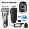 Braun Electric Razor for Men With Precision Beard Trimmer, Rechargeable, Wet & Dry Foil Shaver, Clean & Charge Station & Travel Case, Silver, 3 Piece Set Braun Electric Razor for Men With Precision Beard Trimmer, Rechargeable, Wet & Dry Foil Shaver, Clean & Charge Station & Travel Case, Silver, 3 Piece Set