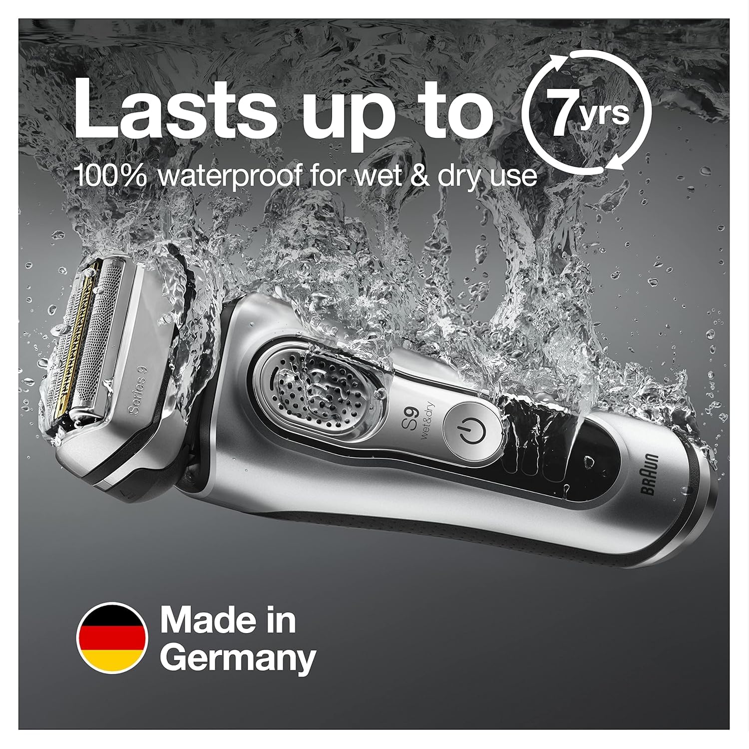 Braun Electric Razor for Men With Precision Beard Trimmer, Rechargeable, Wet & Dry Foil Shaver, Clean & Charge Station & Travel Case, Silver, 3 Piece Set Braun Electric Razor for Men With Precision Beard Trimmer, Rechargeable, Wet & Dry Foil Shaver, Clean & Charge Station & Travel Case, Silver, 3 Piece Set - Image 6