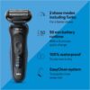 Braun Electric Shaver for Men, Series 5 5150cs, Wet & Dry Razor, Turbo Shaving Mode, Foil Shaver, with Beard Trimmer, Body Groomer and Charging Stand, Blue, Holiday Gifts for Men