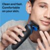 Braun Electric Shaver for Men, Series 5 5150cs, Wet & Dry Razor, Turbo Shaving Mode, Foil Shaver, with Beard Trimmer, Body Groomer and Charging Stand, Blue, Holiday Gifts for Men