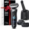 Braun Electric Shaver for Men, Series 7 7185cc, Waterproof, Wet & Dry Shave, Shaving Kit with SmartCare Center and Beard Trimmer, 3 Shave Modes, 60 Minute Battery Runtime, 10 Piece Set