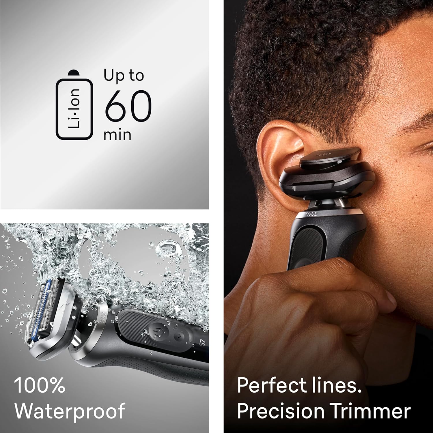 Braun Electric Shaver for Men, Series 7 7185cc, Waterproof, Wet & Dry Shave, Shaving Kit with SmartCare Center and Beard Trimmer, 3 Shave Modes, 60 Minute Battery Runtime, 10 Piece Set27 Braun Electric Shaver for Men, Series 7 7185cc, Waterproof, Wet & Dry Shave, Shaving Kit with SmartCare Center and Beard Trimmer, 3 Shave Modes, 60 Minute Battery Runtime, 10 Piece Set