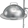 Breeo Grill Dome and Outpost Grill Bundle – Hinged Stainless Steel Dome w/Built-in Thermometer, Griddle Accessories Kit, Outdoor Set for Live-Fire Cooking – Fits X/19, Y Series