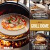 Breeo Grill Dome and Outpost Grill Bundle – Hinged Stainless Steel Dome w/Built-in Thermometer, Griddle Accessories Kit, Outdoor Set for Live-Fire Cooking – Fits X/19, Y Series