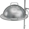 Breeo Grill Dome and Outpost Grill Bundle – Hinged Stainless Steel Dome w/Built-in Thermometer, Griddle Accessories Kit, Outdoor Set for Live-Fire Cooking – Fits X/24, X/30 Series