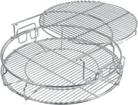 Burly grill 5 Piece Replacement Kit for Big Green Egg XL, Rack for Eggspander 5 Piece Kit Conveggtor Basket 304 Stainless Steel Grill Stack Rack with Removable Cooking System Expander Rack