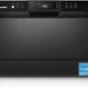 COMFEE’ Countertop Dishwasher, Energy Star Portable Dishwasher, 6 Place Settings & 8 Washing Programs, Speed, Baby-Care, ECO& Glass, Dish Washer for Dorm, RV& Apartment, Black