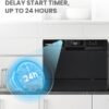 COMFEE’ Countertop Dishwasher, Energy Star Portable Dishwasher, 6 Place Settings & 8 Washing Programs, Speed, Baby-Care, ECO& Glass, Dish Washer for Dorm, RV& Apartment, Black
