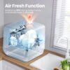 COMFEE' Portable Mini Dishwasher Countertop with 5L Built-in Water Tank for Apartments& RVs, No Hookup Needed, 6 Programs, 360° Dual Spray, 162℉ High-Temp& Air-Dry Function